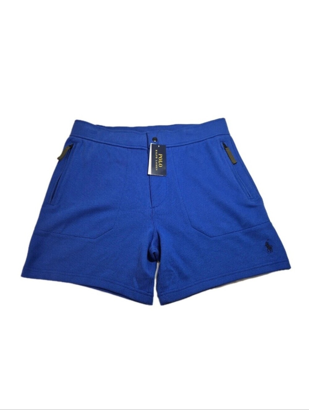 Polo Ralph Lauren Expedition Terry Shorts Men’s Size L Large Blue Drawstring 30